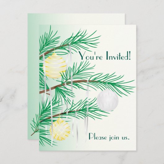 Uitnodiging feestdag (Voorkant / Achterkant)