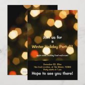 Uitnodiging feestdag- en feestdag (Voorkant / Achterkant)