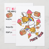 Uitnodiging feestdag feestdag (Voorkant / Achterkant)