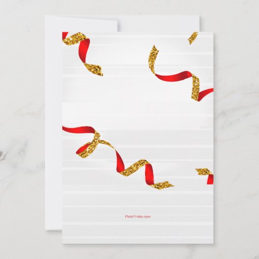 Uitnodiging feestdag feestdag (Achterkant)