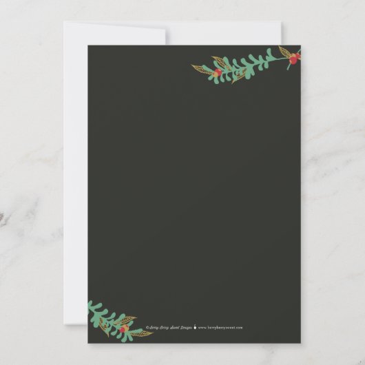 Uitnodiging feestdag feestdag feestdagen (Achterkant)