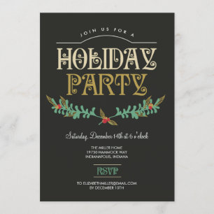 Uitnodiging feestdag feestdag feestdagen