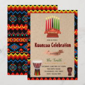 Uitnodiging feestdag Kwanzaa (Voorkant / Achterkant)