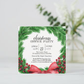 Uitnodiging feestdag met kerstmis (Staand voorkant)