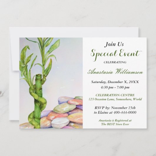 UITNODIGING FEestelijke AFsCHEIDSPARTIJ (Voorkant)