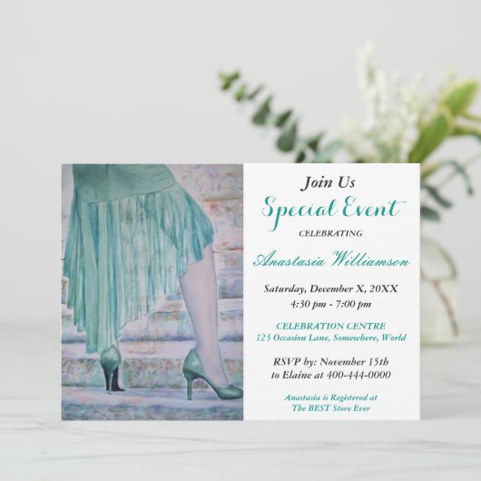 UITNODIGING FEESTELIJKE PARTY TER ERE VAN HET SUCC (Staand voorkant)