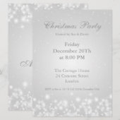 Uitnodiging Feestje Wit Ellegant Winter Glans (Voorkant / Achterkant)