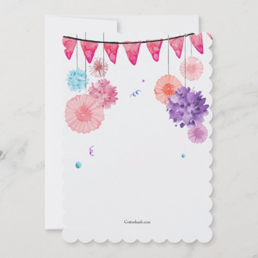 Uitnodiging feestscène (Achterkant)