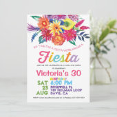 Uitnodiging Fiesta BIRTHDAY-partij (Staand voorkant)