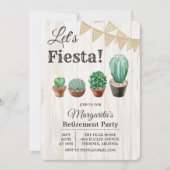 Uitnodiging Fiesta Cactus-pensioen (Voorkant)