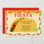 Uitnodiging Fiesta-partij (Voorkant / Achterkant)