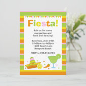 Uitnodiging Fiesta-partij (Staand voorkant)