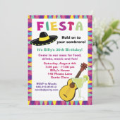 Uitnodiging Fiesta-partij (Staand voorkant)