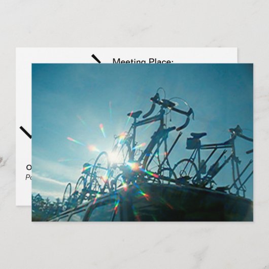 Uitnodiging - Fietsbijeenkomst (Voorkant / Achterkant)