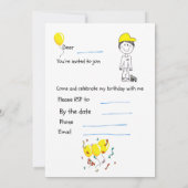 Uitnodiging-FIFO Zoon + stortwagen Kaart (Achterkant)