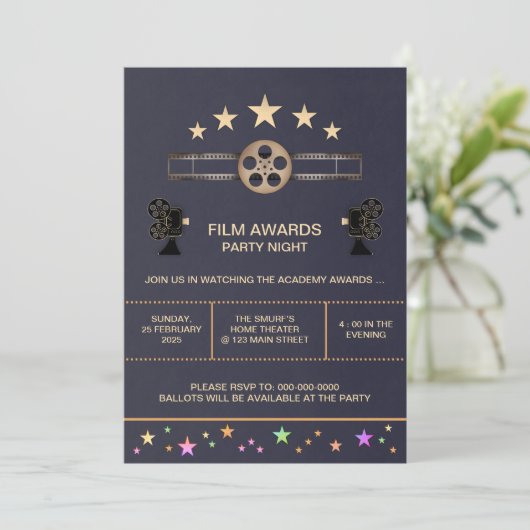 Uitnodiging Filmavond (Staand voorkant)