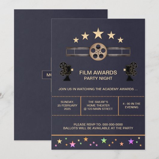 Uitnodiging Filmavond (Voorkant / Achterkant)