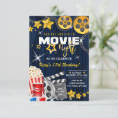 Uitnodiging filmavond, Filmverjaardagsfeest (Staand voorkant)