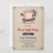 Uitnodiging filmavondfeest (Voorkant)