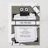 Uitnodiging filmcamera en filmweergave (Voorkant)