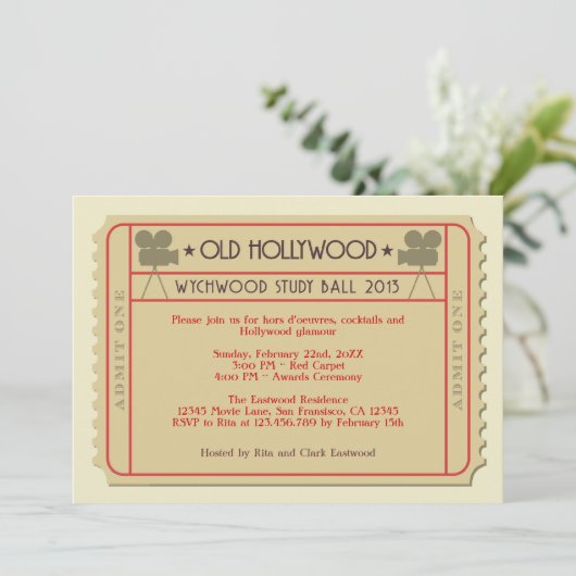 Uitnodiging filmkaartenuitreiking (Staand voorkant)