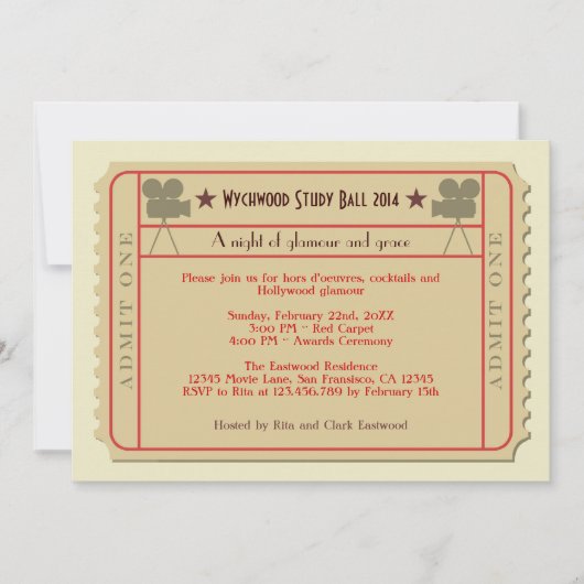 Uitnodiging filmkaartenuitreiking (Voorkant)