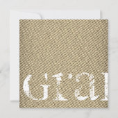 Uitnodiging Finse Denim Girl Graduation Party (Achterkant)