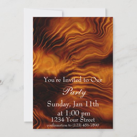 Uitnodiging Flame Party 3 volledig (Voorkant)