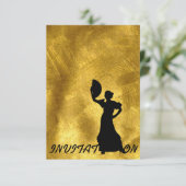 Uitnodiging Flamenco (Staand voorkant)