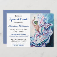 UITNODIGING FLAMENCO FEestELIJKE DANSGEBEURTENIS