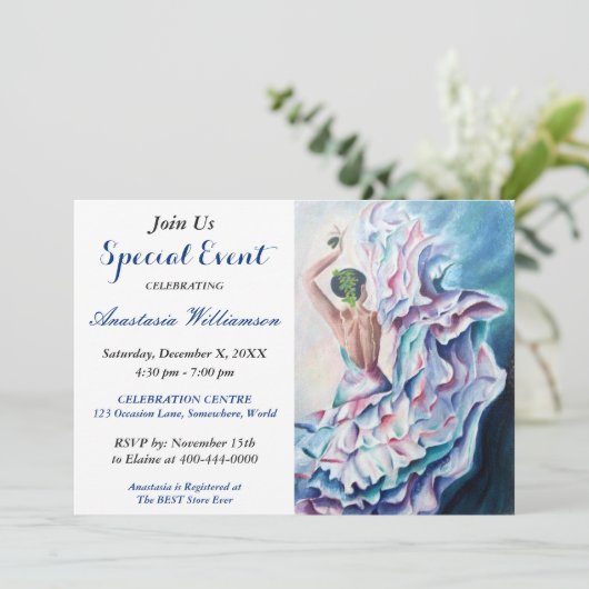 UITNODIGING FLAMENCO FEestEVENT (Staand voorkant)