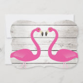 Uitnodiging Flamingo Hennen Zonnefeestje (Achterkant)