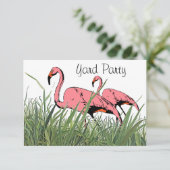 Uitnodiging Flamingos Yard (Staand voorkant)