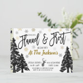 Uitnodiging Flannel en Vorst Feest (Staand voorkant)