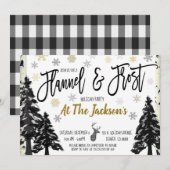 Uitnodiging Flannel en Vorst Feest (Voorkant / Achterkant)
