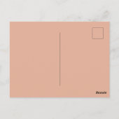 Uitnodiging, florals op stoffig roos roze (elke le briefkaart (Achterkant)