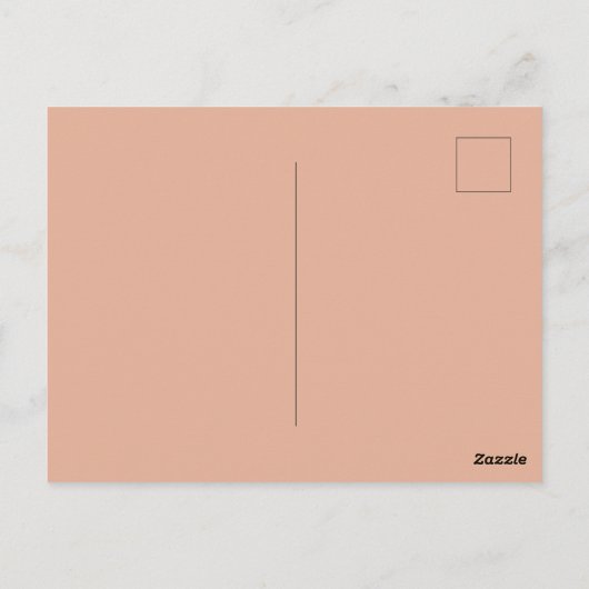 Uitnodiging, florals op stoffig roos roze (elke le briefkaart (Achterkant)