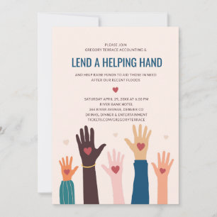 Uitnodiging Fondsenwerving Helpende Handen Liefdad