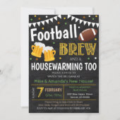 Uitnodiging football- en bieropwarmingspartij (Voorkant)