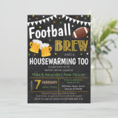 Uitnodiging football- en bieropwarmingspartij (Staand voorkant)