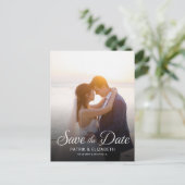 UITNODIGING FOTO Bruiloft Save The Date (Staand voorkant)