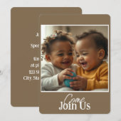 Uitnodiging foto en tekst toevoegen (Voorkant / Achterkant)