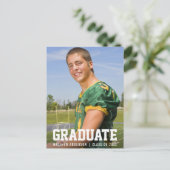 Uitnodiging foto van moderne porty Graduation Part (Staand voorkant)