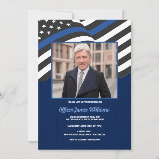 Uitnodiging fotopartij politie (Voorkant)