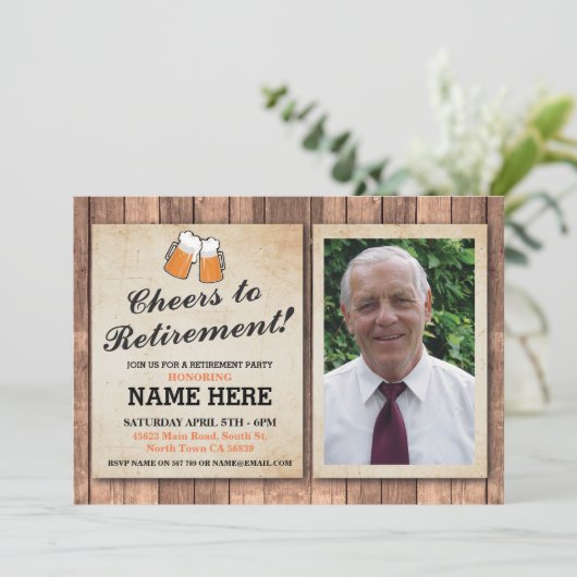 Uitnodiging Foto's Uitnodiging Foto's Cheers Beers (Staand voorkant)