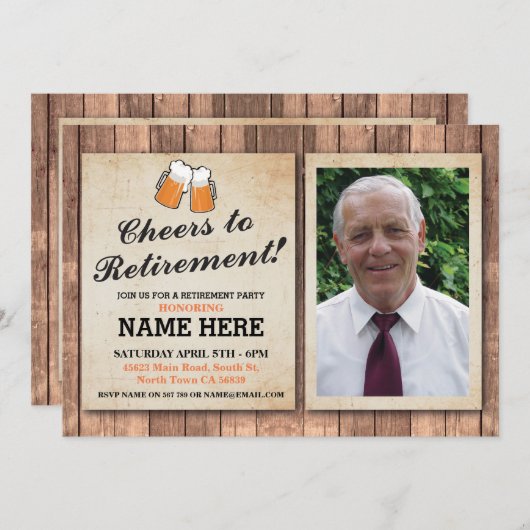 Uitnodiging Foto's Uitnodiging Foto's Cheers Beers (Voorkant / Achterkant)