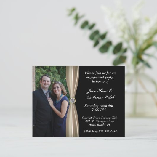 Uitnodiging fotoverlofpartij (Staand voorkant)