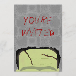 Uitnodiging Frankenstein Halloween Party