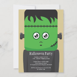 Uitnodiging Frankenstein Halloween Party