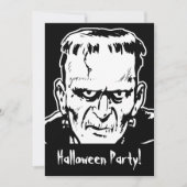 Uitnodiging Frankenstein Halloween Party (Voorkant)